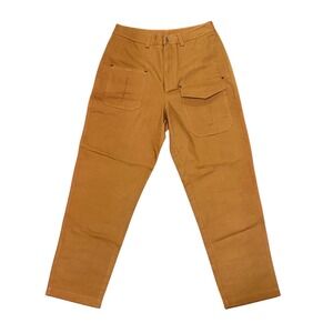 Maden Clothing Co Retro Cloth Workwear Pants Size 30 Brown 100% Cotton Utility